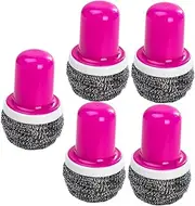 KOMBIUDA Dish Scrubber Brush Set 5pcs Kitchen Accessories Portable Cleaning Brush Dish Scrubber