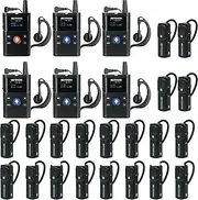 [Retekess] TT126 Two-Way Wireless Tour Guide System,Two-Way Communication Device, 280m, Noise Reduction,Two-Way Tour Guide Headset for Factory