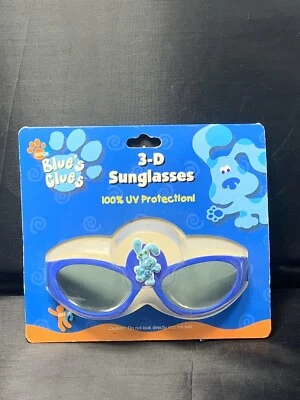 Nick Jr 2003 Blue’s Clue’s 100% UV Protection Kids 3-D Sunglasses
