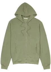 Helmut Lang Knitted Hooded Cotton-blend Sweatshirt - Light Green - XL XL