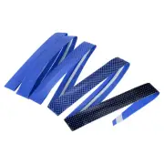 5.9ft PU Racket Overgrip Grip Tape Non-Slip with Damping Ridges, Blue