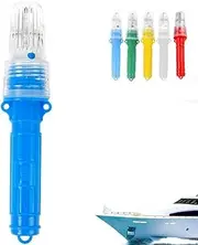 3 PCS Boat Flares for Boating, 2025 Upgrade Boat Flares Coast Guard Approved Marine, Waterproof Emergency Signals for Fishing Nets, Boats Strobe Safety Lights Kit Navigation Lights (1PCS,Blue)