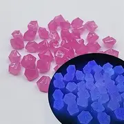 En 1200Pcs Purple Glow in The Dark Pebbles Rock Luminous Cobblestones Glowing Pebbles Stones for Home Garden Walkway Aquarium Fish Tank Patio Lawn Decoration (Size : Purple)