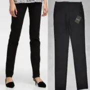 NTW DKNY Donna Karan New York Pull on Rayon Stretch legging Pants Black XXS $89