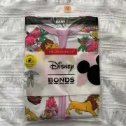 Bonds x Disney Lion King Zip Wondersuit size 00 Pink Bnip Zippy Floral