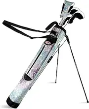 [Taboo Fashions] Ultralight Women's Sunday Bag | Drive, Pitch or Putt | Short Game, Par 3 and Executive Course | Self Flexing Stand, Adjustable Strap