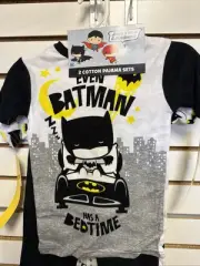 Batman Pajamas 4 Piece Set Size 5T Two Tops Two Pants = 4 Pcs NEW