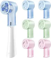 Toothbrush Covers Caps Compatible with Oral B iO Toothbrush Heads Electric Toothbrush Replacement Heads Cover for Travel Brush Protection Cover for Home (6 Pcs)
