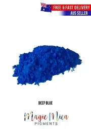 Premium Pearlescent Mica Pigment Powder - Deep Blue Epoxy Resin River Table