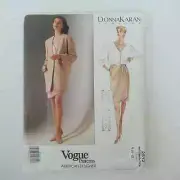 Vogue 2512 Donna Karan Sewing Pattern UNCUT Loose Jacket Top Skirt 31.5-34" Bust