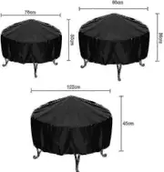Bbq Cover, Round Barbecue Cover Waterproof Heavy Duty Kettle Bbq Cover, Round Bbq Grill Cover Outdoor Garden Grill Protection Uv & Water-resistant ...