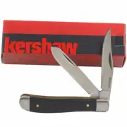 Kershaw Gadsden Folding Pocket Knife Black G10 Handles Clip Spey Blades 4381