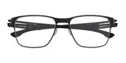Ic! Berlin IC5023 Hannes S. Black Men's Glasses Black Size 55 - Private Health Rebate - Blue Light Block Available