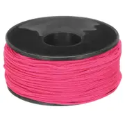 1.18mm x 164 Feet Paracord Micro Cord Rope 100 LB Braided Cord, Dark Pink