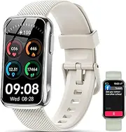OUKITEL Fitness Tracker - Smart Watches for Women Men, 24/7 Heart Rate, Sleep Monitor, Tracker 120 Sports Modes Activity Trackers Smartwatch for Android iPhone(White & Green Bands Included)