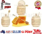 2 X PCS Wooden Honey Dipper Stick Dip Drizzle Server 16cm