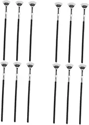 [Baluue] 4sets Mascara Wands Angled Brush for Lash Perming Soft Eyelash Brush Set 3pcs*4