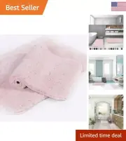 Shaggy Plush Bath Rug Set - Soft & Ultra-Absorbent - Blush - 20 x 32, 2 Pack