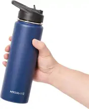 Water Bottle Insulated - Stainless Steel Water Bottles - Reusable Flask with Lea