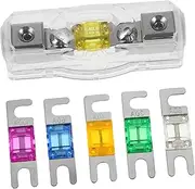 CIYODO 1 Set Mini Fuse Holder Block for Car Audio Modifications Anl Fuse Distribution Box Quick Installation Space Saving Design Reliable Protection for Automotive Audio Equipment