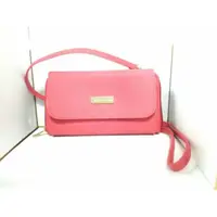 在飛比找蝦皮購物優惠-日本知名品牌 LEST ROSE時尚粉紅輕薄側背小包包