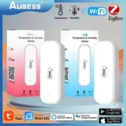 Tuya ZigBee/WiFi Temperature And Humidity Sensor Indoor Humidity Sensor Battery