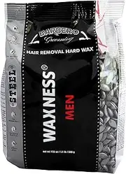 Waxness Barbero Grooming Hard Wax Beads Steel 500 g for Men/Hard Wax Steel for Men