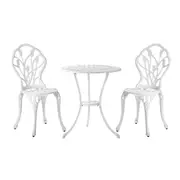 Livsip 3 Piece Outdoor Furniture Setting Chairs Table Bistro Patio Dining Set