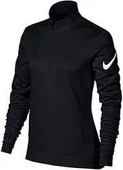 [Nike] Therma Fit Half Zip Fleece Golf Jacket 2017 Women Black/White Small