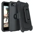 For iPhone SE 3rd 2nd Generation 2022 2020 Shockproof Case w/ Belt Clip Holster
