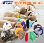 12 Pack Colorful Identification Collars for Puppy and Kitten Whelping Tags