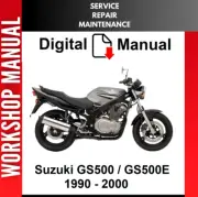 SUZUKI GS500 GS500E 1990 - 2000 SERVICE REPAIR SHOP MANUAL