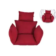 Swing Chair Cushion Hanging Egg Seat Pod for Yard Garden Home Decor-Swing Chair Cushion Hanging Egg Seat Pod for Yard Garden Home Decor-Red
