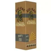 Zig Zag Rolling Papers -98s- Pre Rolled Cones with Tips 100 Pack - Wholesale !!