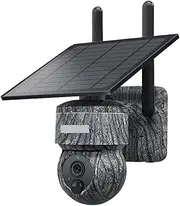 5MP 4MP WiFi PTZ Solar Camera 4G SIM with Solar Panel Two Way Audio Security Protection CCTV Camera Battery Cam(4MP 4G 32GB)