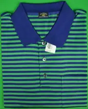 "Maus & Hoffman Green/ Navy Stripe Polo Shirt" Sz: XXL (New w/ Tags!)