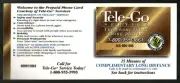 BOTTOM LINE TELECOMMUNICATIONS Tele-Go Services ( 1994 ) Phone Card ( EXPIRED )