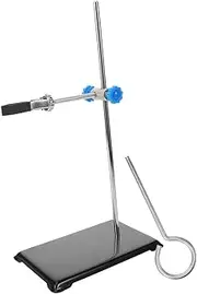 iplusmile Laboratory Metalware Clamp Stand Heavy Duty Chemistry Lab Equipment with Sturdy Base for Flask Support Easy Assembly and Disassembly Essential Tool for Experiments