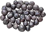 GAF TREASURES Wholesale Garnet Pebble, Large Garnet Tumbled Stone, Natural Polished Garnet Crystals, Garnet Palm Stone, Garnet Healing Crystals (Garnet, 0.25 Pound)