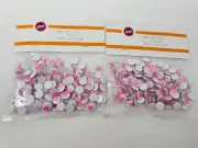 288 Zims 10mm Round Pink Paste Glue On Moving Wiggle Googly Plastic Eyes Crafts