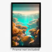 Pixel Art Poster - Thick Reef (8 Bit Psychedelic Trippy Weird Video Game Print)