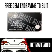 VE-VZ HSV Build plate BLANK - Engraving available GTS clubsport senator maloo