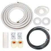 16 Feet Install Kit Fit For Mini Split Heat Pump Systems 1/4In-1/2In Dia. White