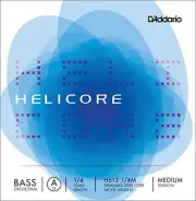 D'Addario Helicore Orchestral Bass Single A String, 1/4 Scale, Medium Tension
