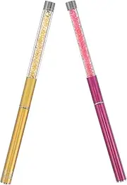 DECOMELODY Spiral Curling Lash Wand 2pcs Lash Brushes for Lash Tech Supplies Eyebrow Brush for Lash Makeup Tools with Safe Steel Comb