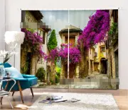 3D Small town 3 Blockout Photo Curtain Printing Curtains Drapes Fabric Window AU