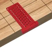 65mm Woodworking Hole Positioning Scribing Gauge Scriber Ruler For DIY Red