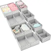 Fabric Drawer Organizer Bins, Kids/Baby Nursery Dresser, Closet, Shelf, Playroom