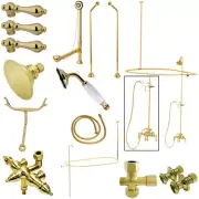 Kingston Brass CCK318.AL Vintage Retrofit Shower - Brass