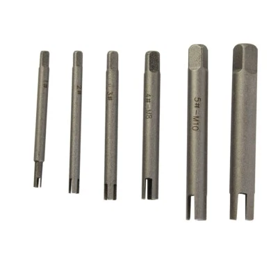 6pc Broken Tap Extractor Easy Wire Screw Remover Tools Drill Bit HSS-New
